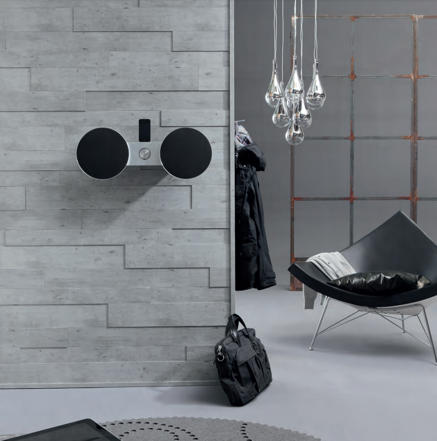 Стеновые панели Meister Concreate 4045 840×80-120×15 фото в интерьере