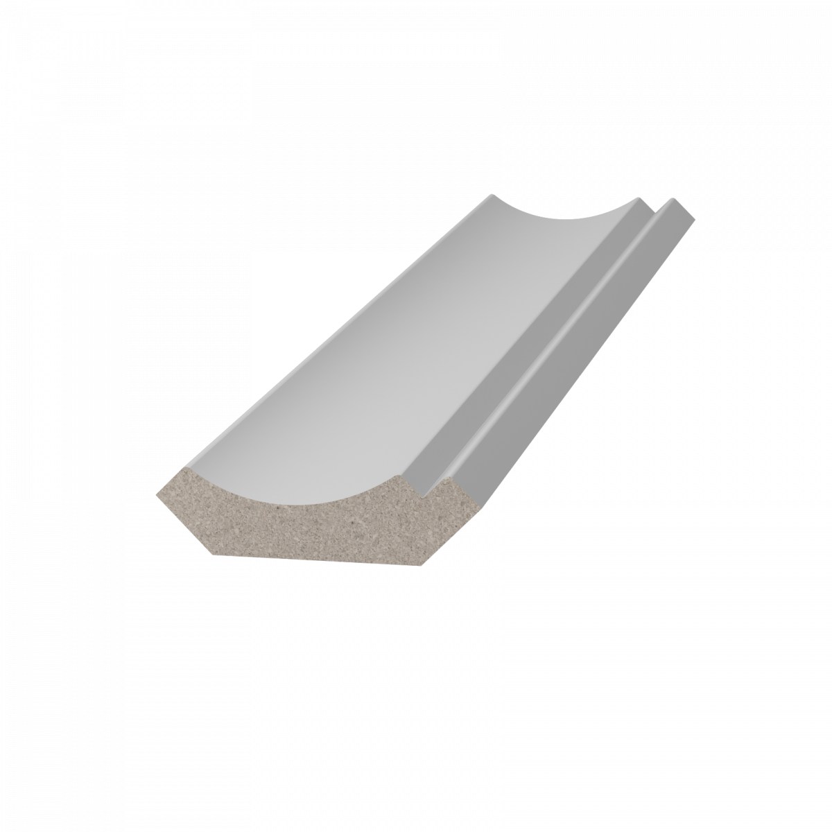 Потолочный плинтус ЛДФ под покраску Ultrawood CR 0014 2440×30×31