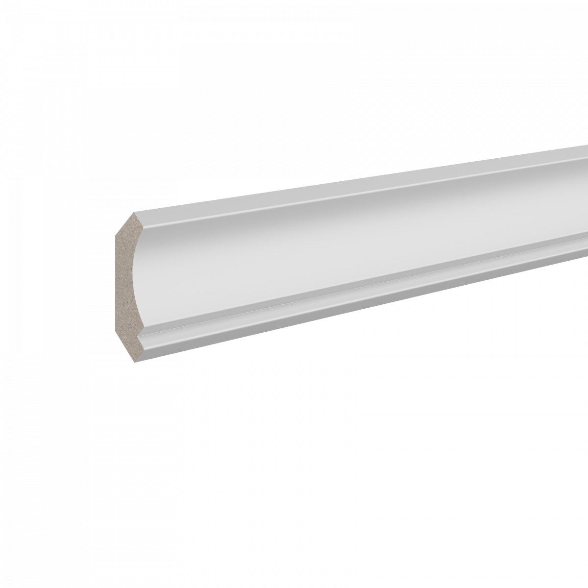 Потолочный плинтус ЛДФ под покраску Ultrawood CR 0014 2440×30×31