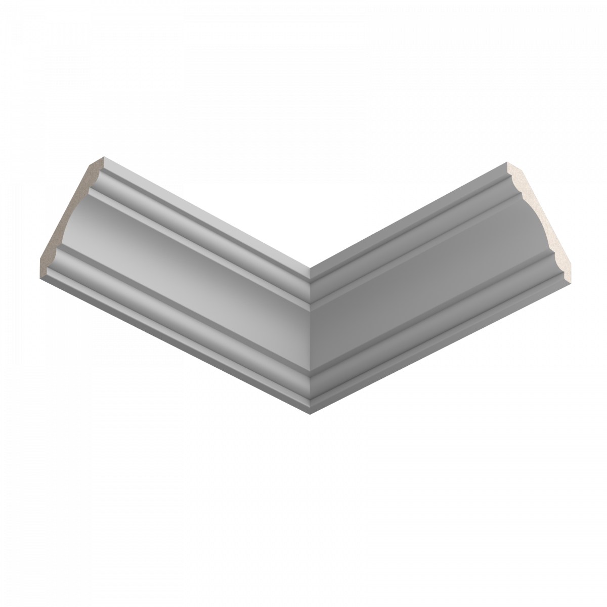 Потолочный плинтус ЛДФ под покраску Ultrawood CR 0015 2440×48×48