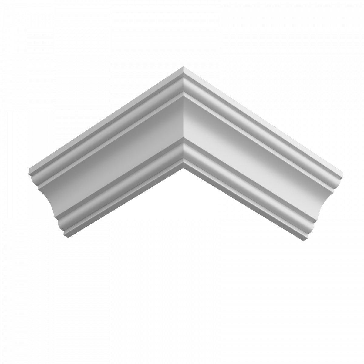 Потолочный плинтус ЛДФ под покраску Ultrawood CR 0015 2440×48×48