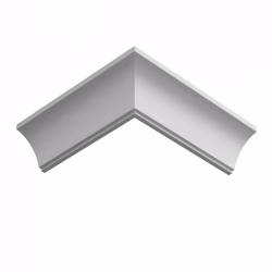 Потолочный плинтус ЛДФ под покраску Ultrawood CR 0017 i 2000×44,3×42