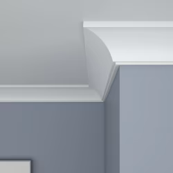Потолочный плинтус ЛДФ под покраску Ultrawood CR 0017 i 2000×44,3×42