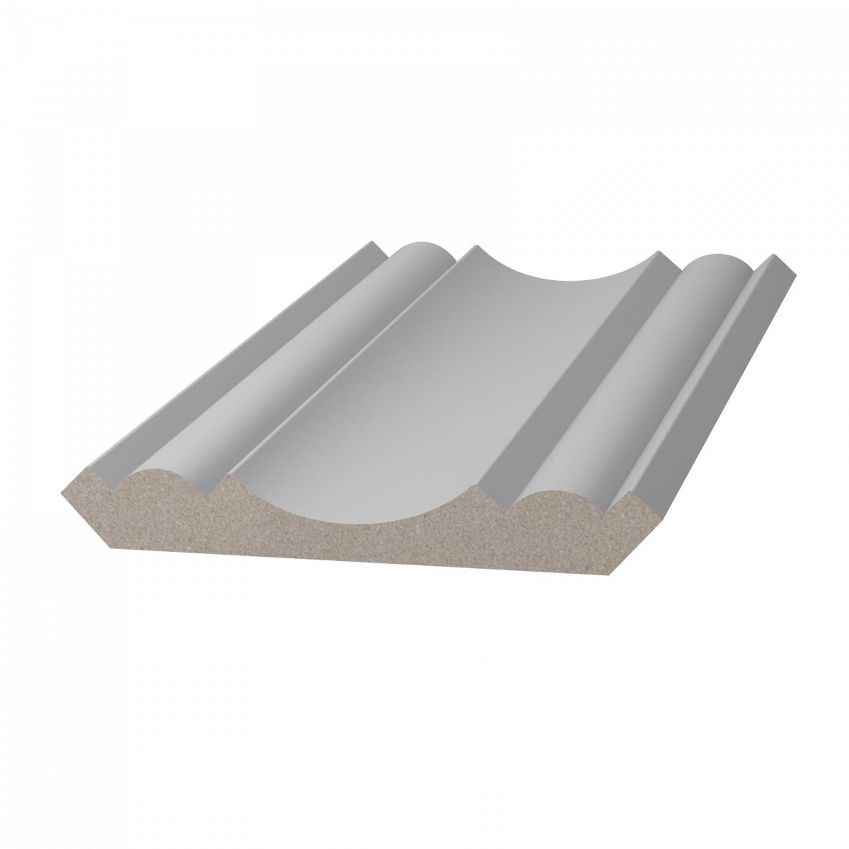 Потолочный плинтус ЛДФ под покраску Ultrawood CR 0018 i 2000×76×76