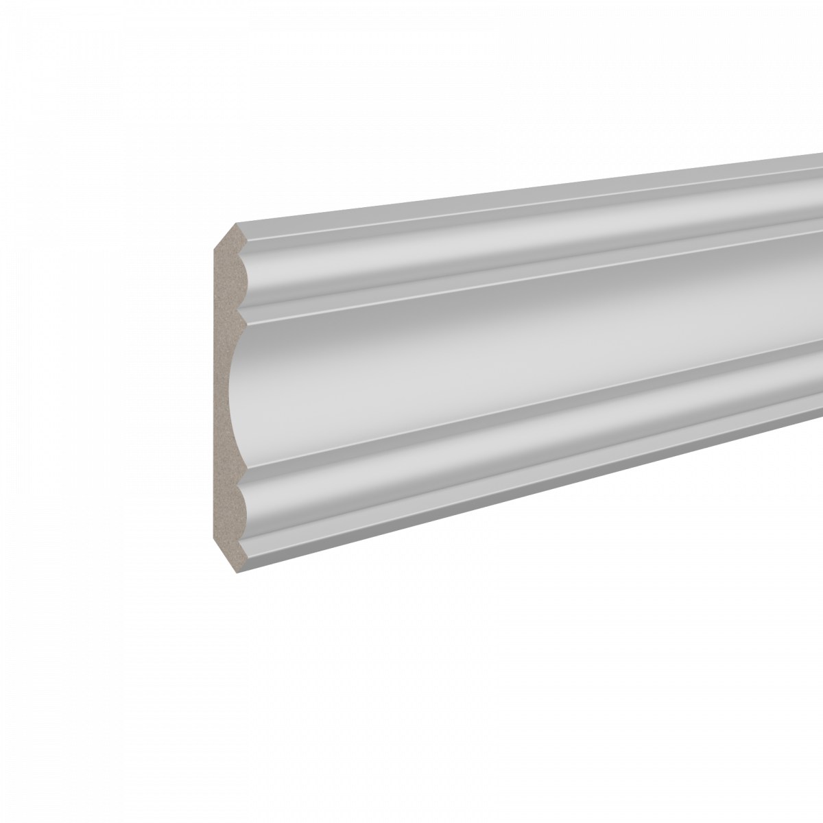 Потолочный плинтус ЛДФ под покраску Ultrawood CR 0018 i 2000×76×76