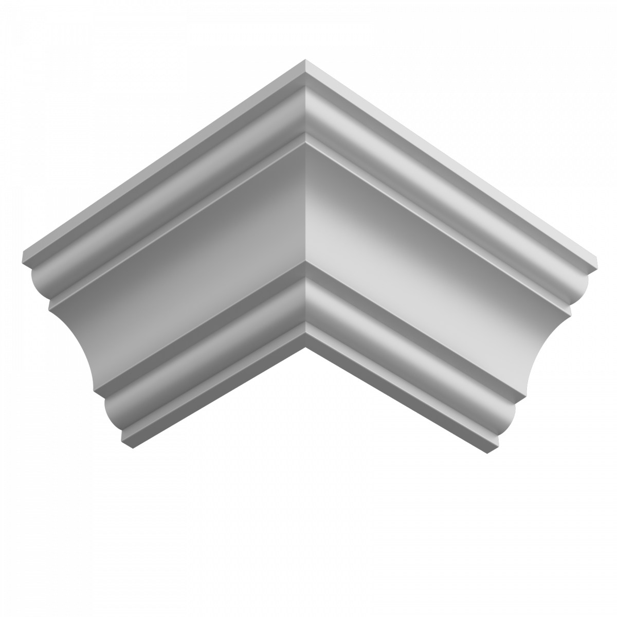 Потолочный плинтус ЛДФ под покраску Ultrawood CR 0018 i 2000×76×76