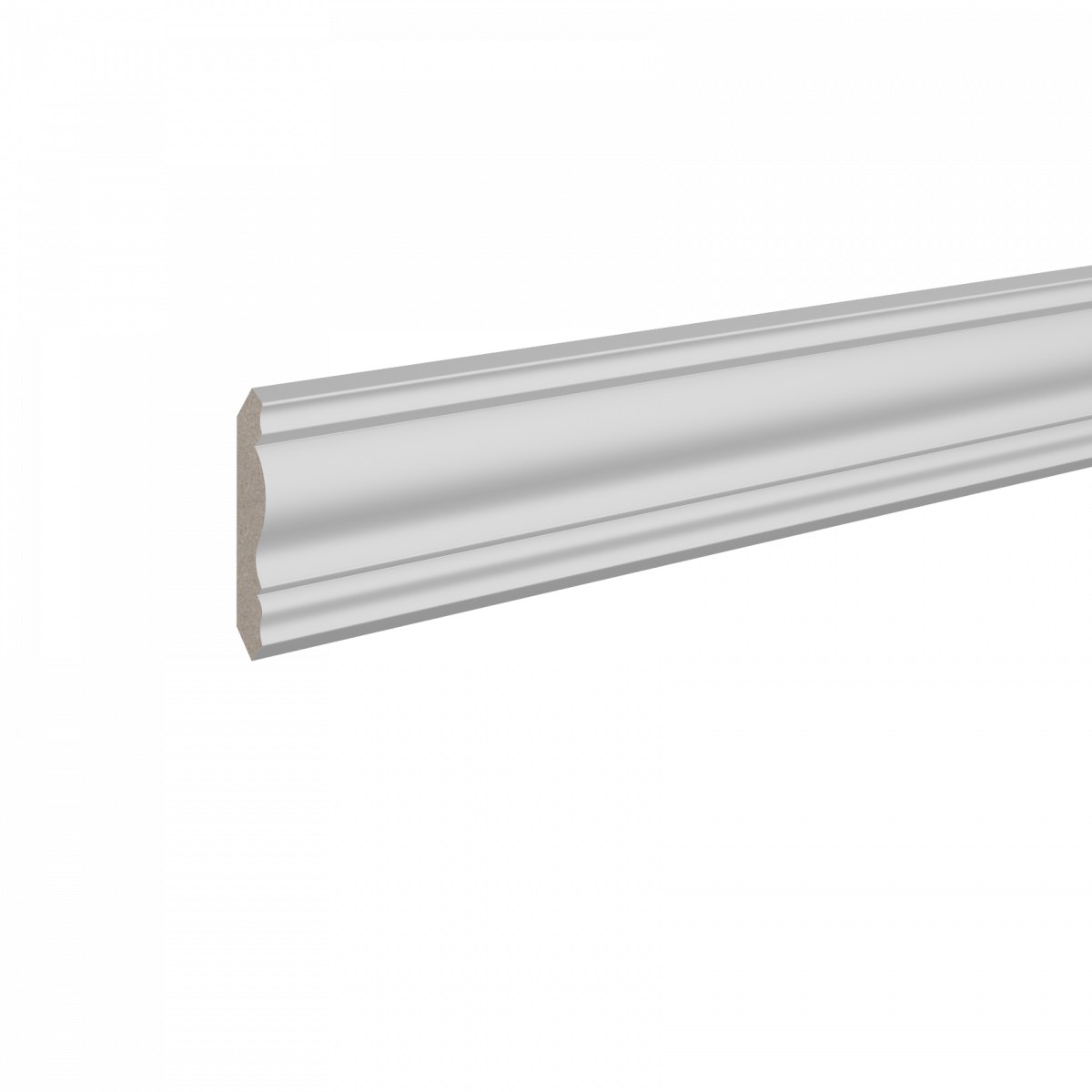 Потолочный плинтус ЛДФ под покраску Ultrawood CR 0019 2440×42×42