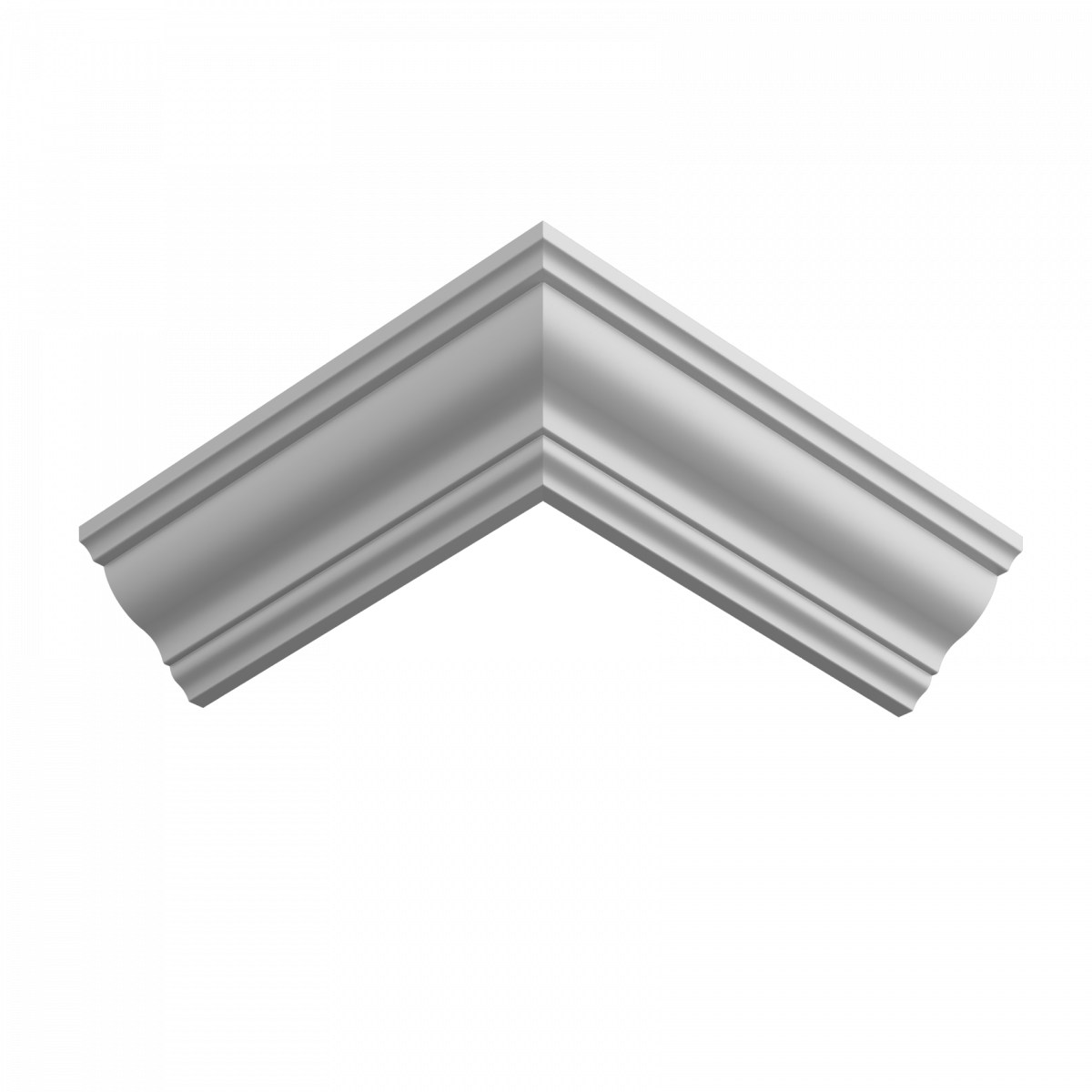 Потолочный плинтус ЛДФ под покраску Ultrawood CR 0019 2440×42×42