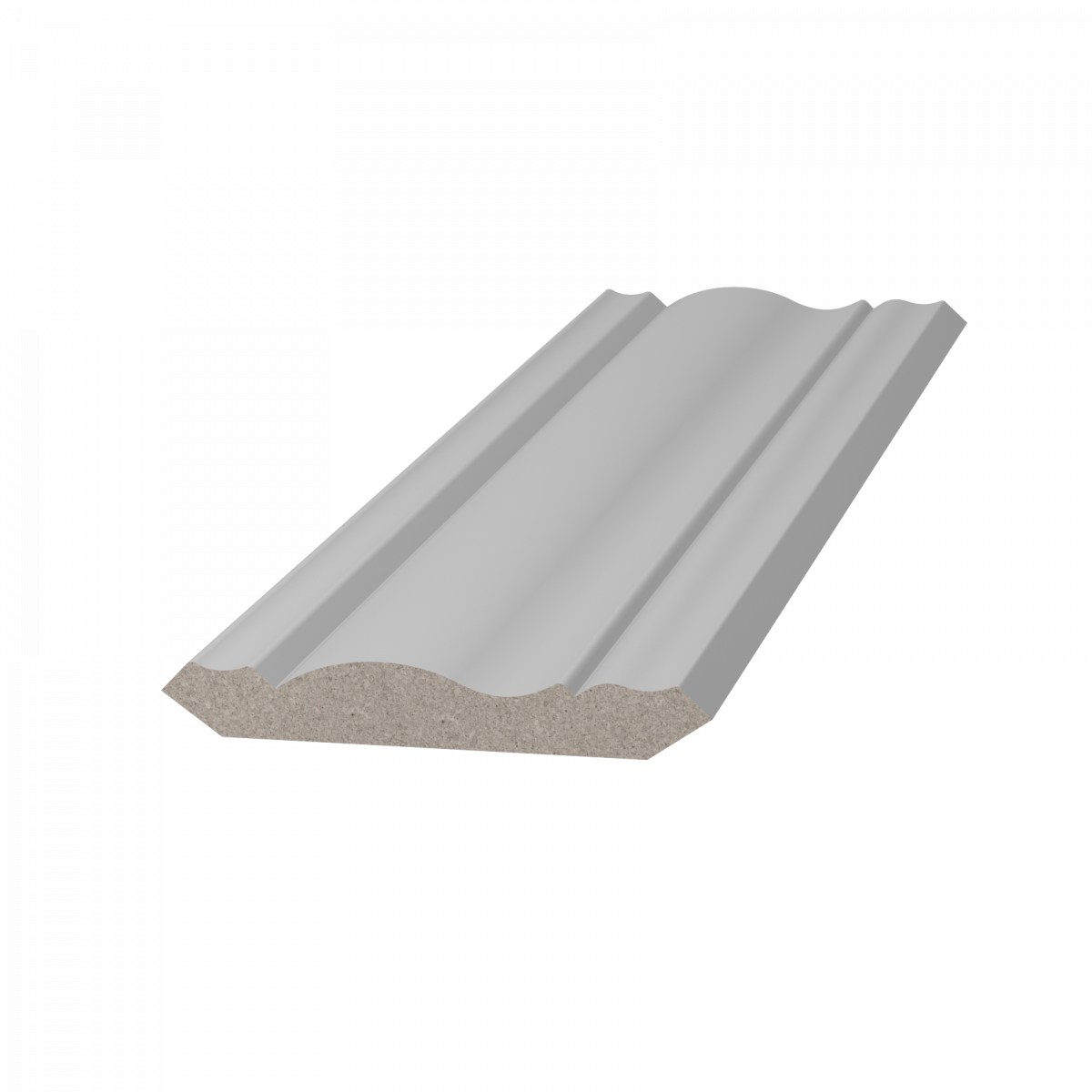 Потолочный плинтус ЛДФ под покраску Ultrawood CR 0019 2440×42×42