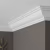 Потолочный плинтус ЛДФ под покраску Ultrawood CR 0021 2440×46×46 фото в интерьере