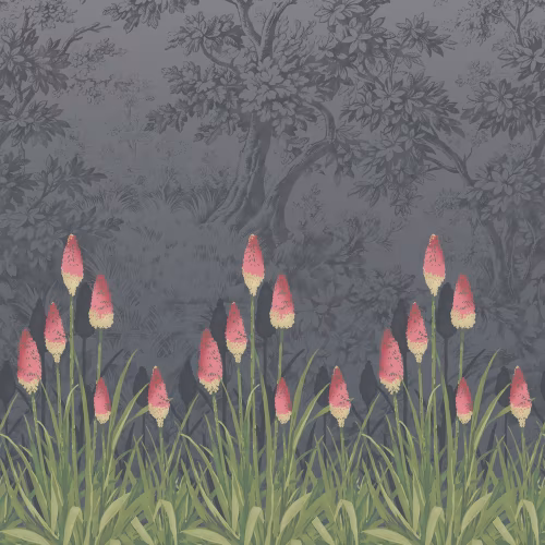Обои Little Greene London Wallpapers IV Upper Brook Street − Minuit 0251UBMINUI