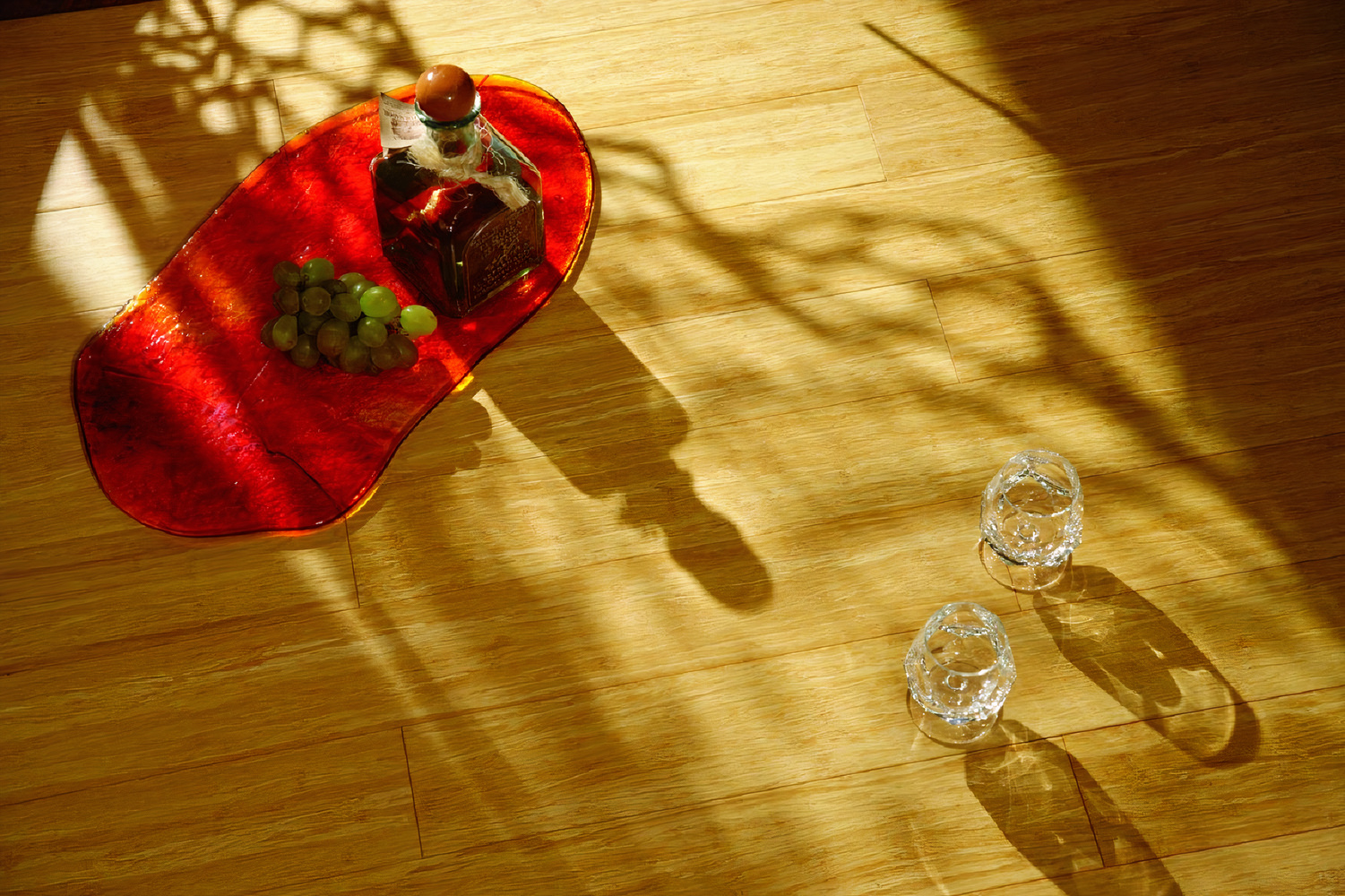 Паркетная доска Amigo Бамбук HiTech HDF Натур 915×130×12 фото в интерьере