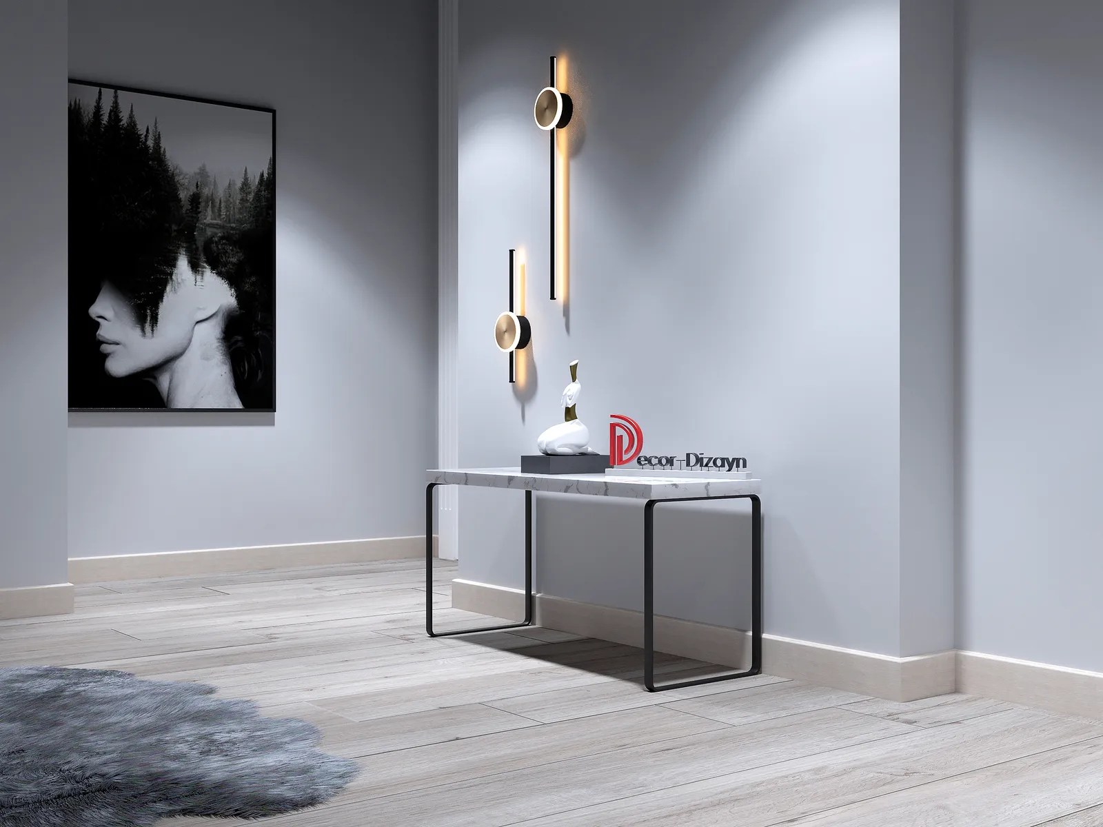 Плинтус  Decor-Dizayn 706-77 2400×80×13 фото в интерьере