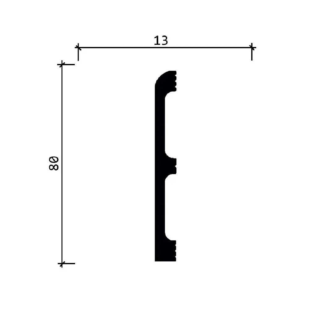 Плинтус  Decor-Dizayn 706-77 2400×80×13