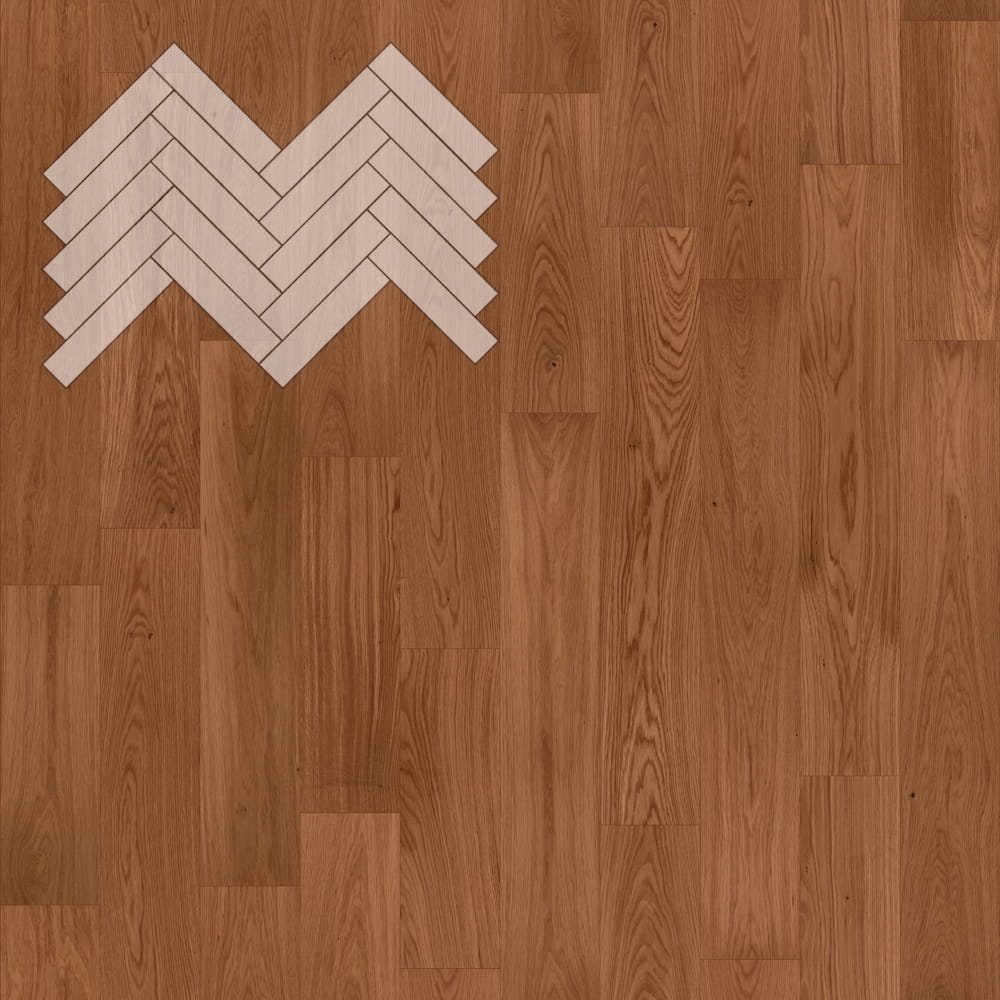 Инженерная доска Lab Arte Angle Дуб Хани натур венгерская елка 500×150×14