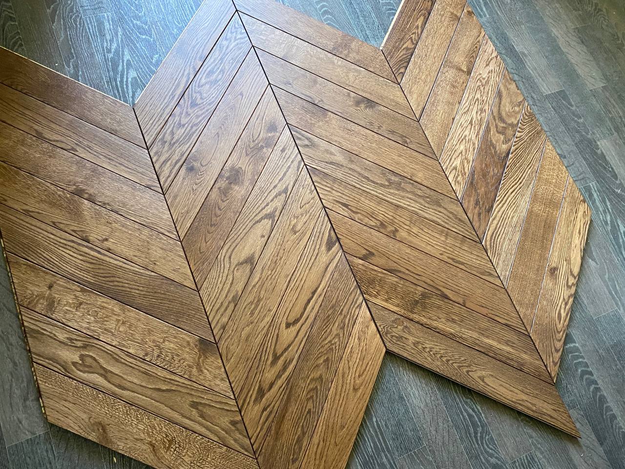 Инженерная доска Eparket Дуб Nut рустик лак французская елка 510×90×15