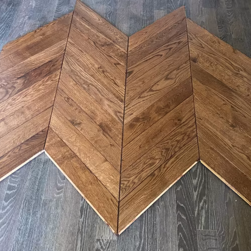 Инженерная доска Епаркет Дуб Орех рустик лак французская елка 640×120×15