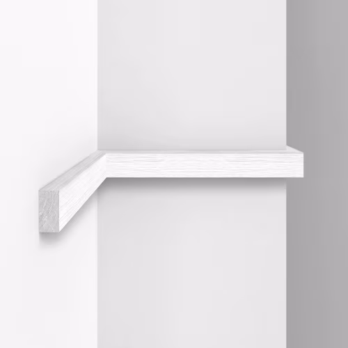Рейка декоративная Decomaster Eco Line D047-70 Дуб белый 2900×20×10