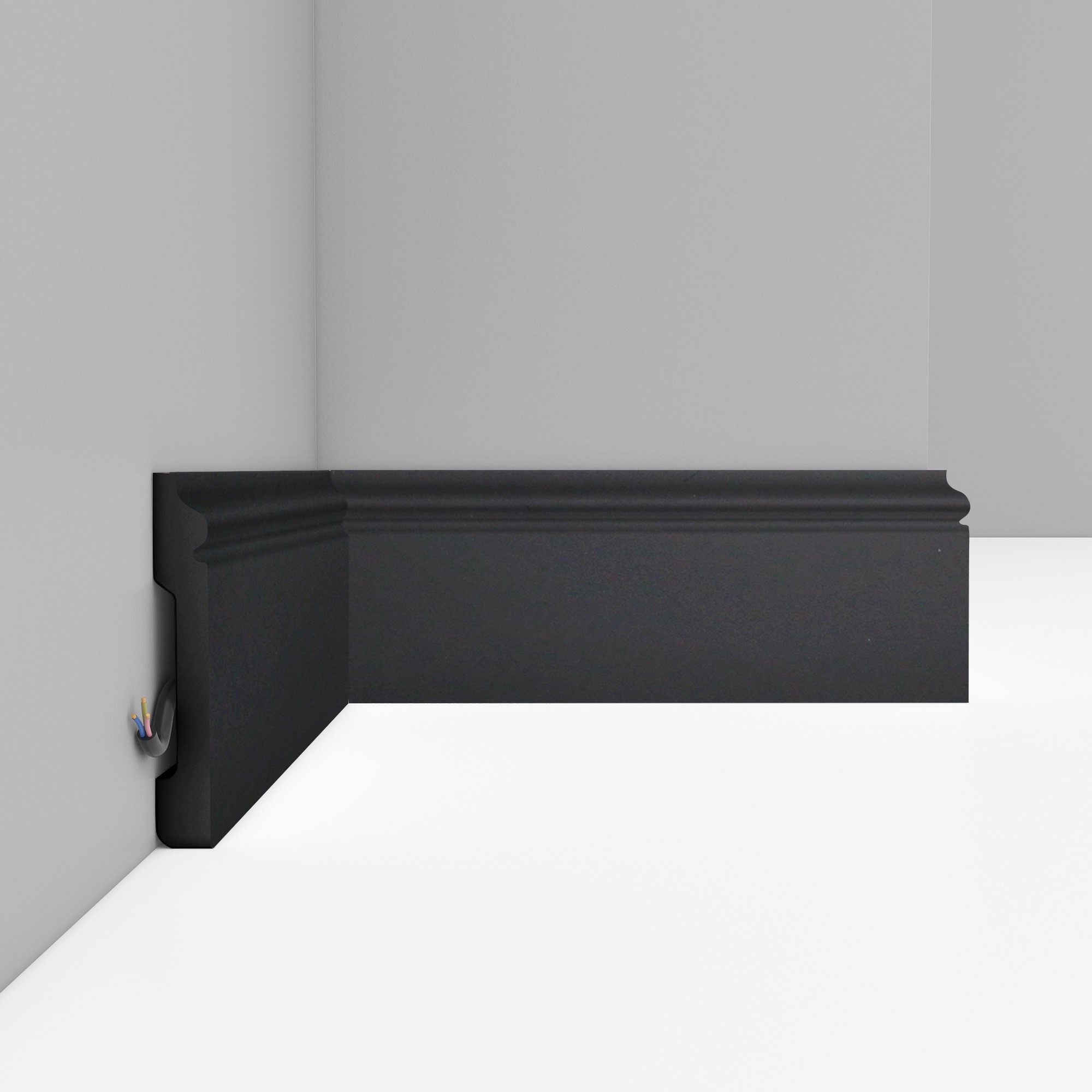 Плинтус Decomaster Антрацит D005-112 2400×79×13