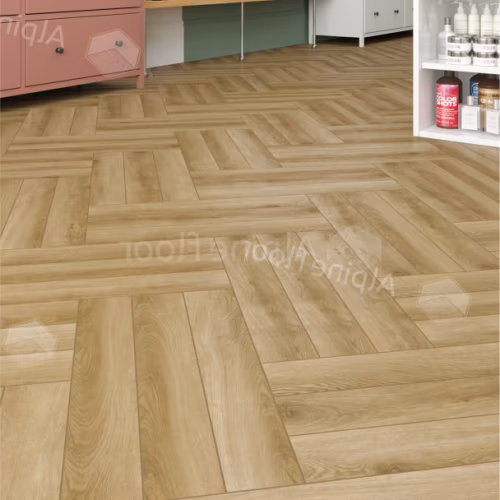 Ламинат Alpine Floor Herringbone 12 PRO Дуб Эльзас LF106-02 венгерская елка 606×101×12