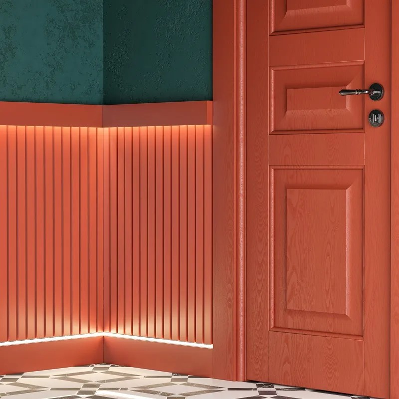 Стеновая панель из полистирола под покраску Decor-Dizayn Грани DD916 2000×240×13 фото в интерьере