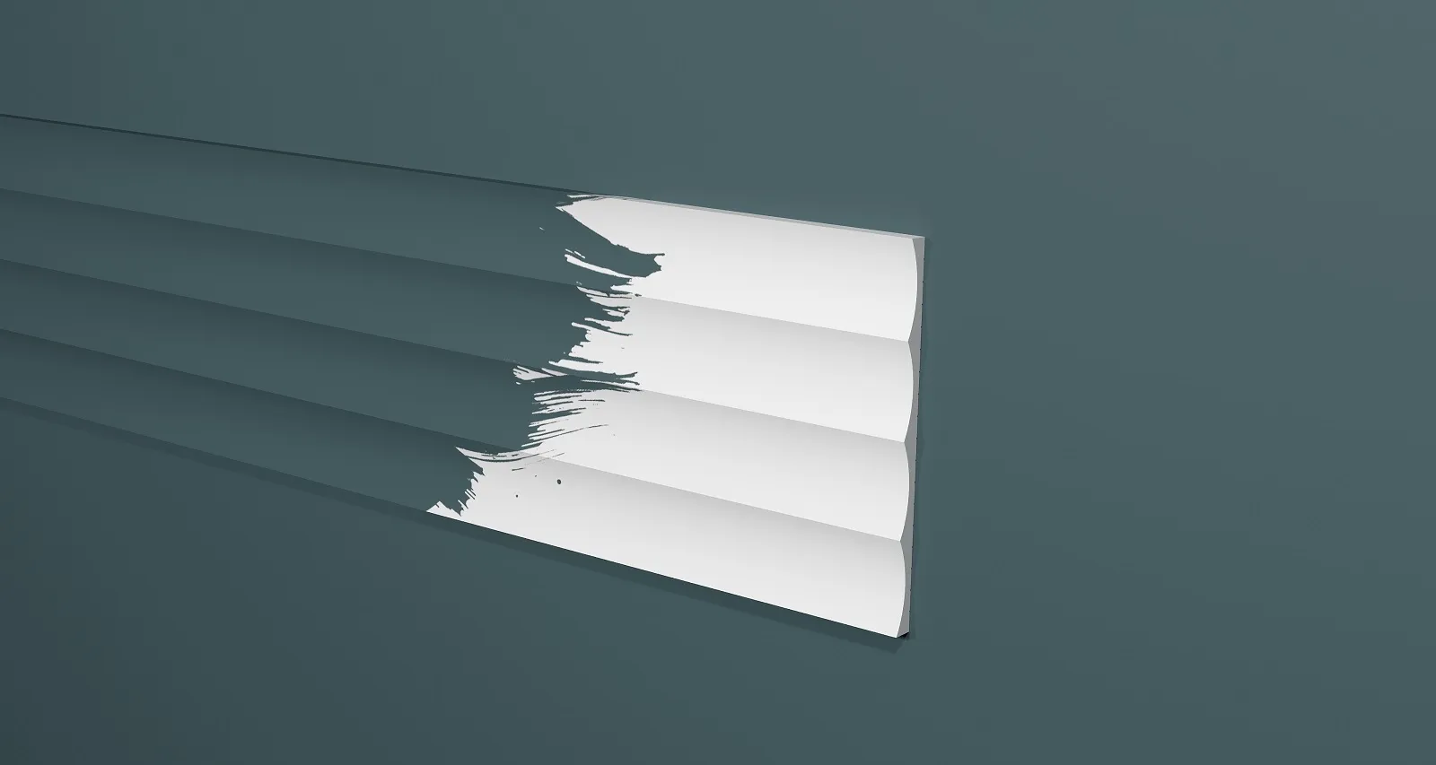 Стеновая панель из полистирола под покраску Decor-Dizayn Грани DD917 2000×180×10