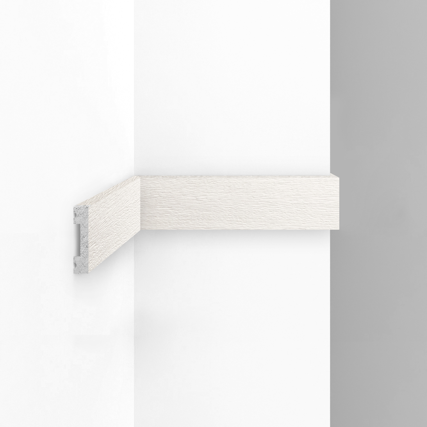 Молдинг из полистирола Decomaster Eco Line D162-1070 Дуб молочный 2900×41×10