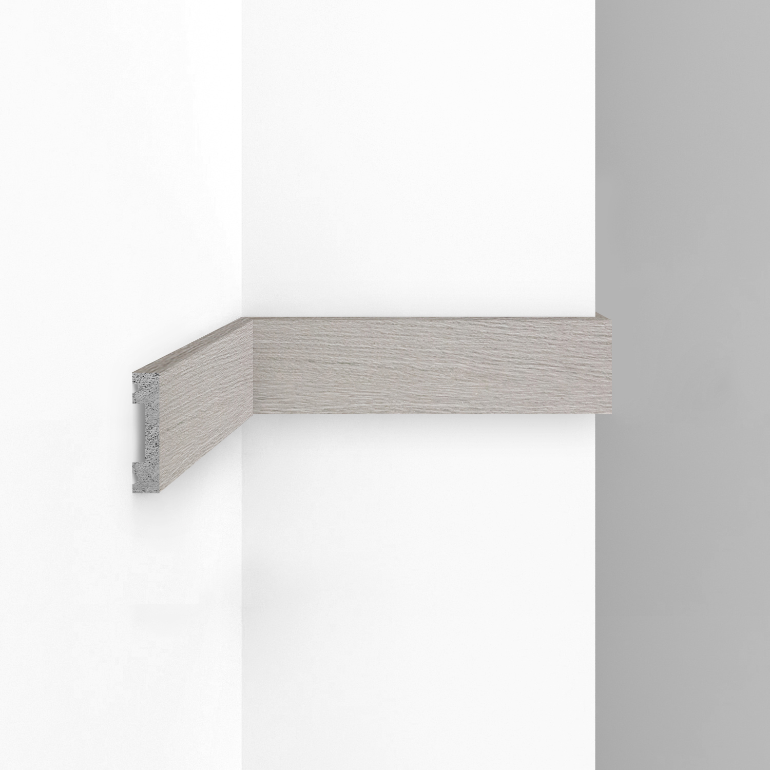 Молдинг из полистирола Decomaster Eco Line D162-77 Дуб капучино 2900×41×10