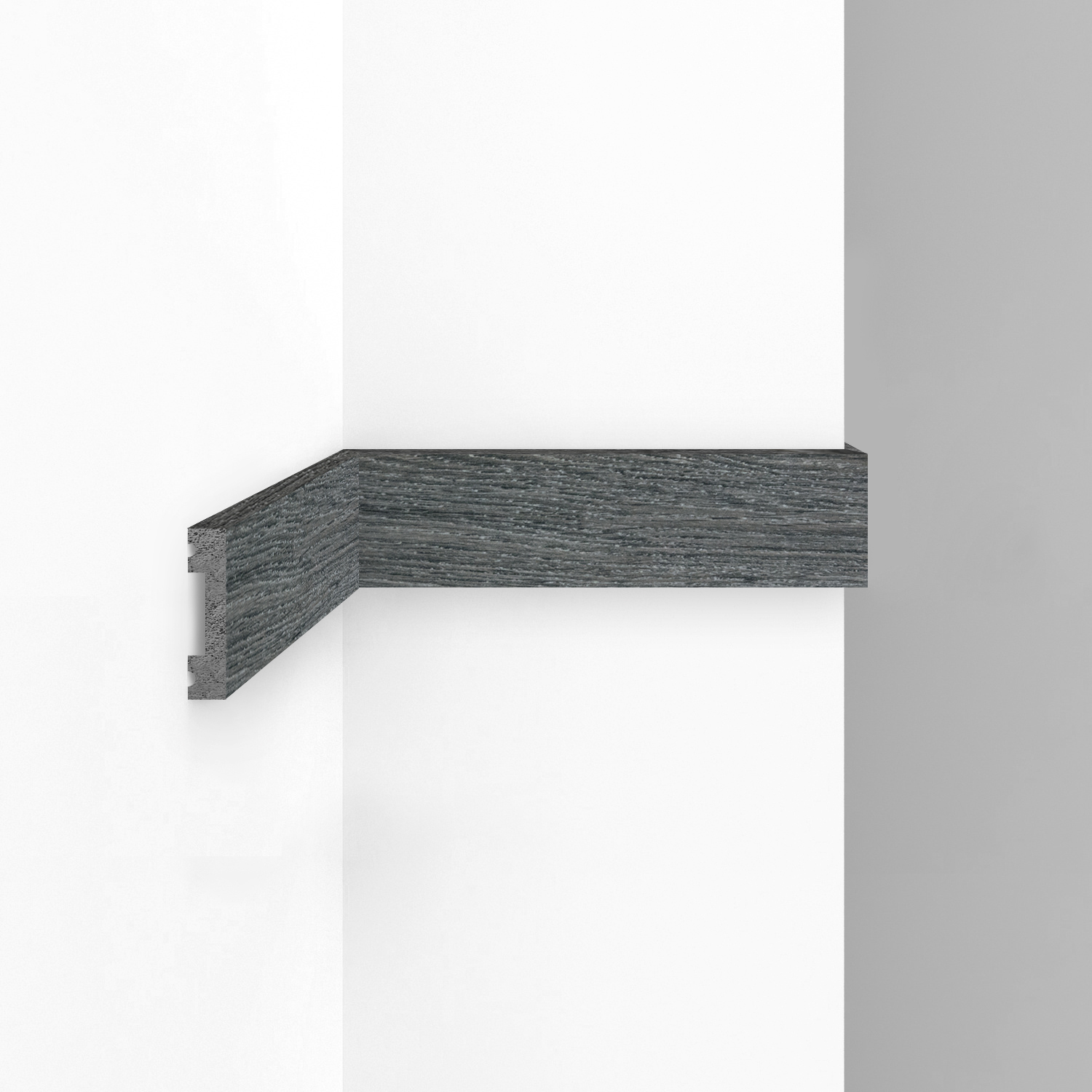 Молдинг из полистирола Decomaster Eco Line D162-87 Дуб титан 2900×41×10