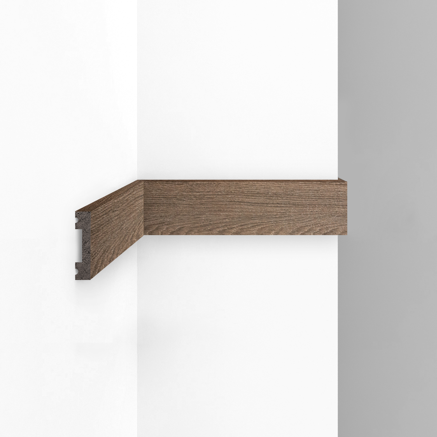 Молдинг из полистирола Decomaster Eco Line D162-88 Дуб натуральный 2900×41×10