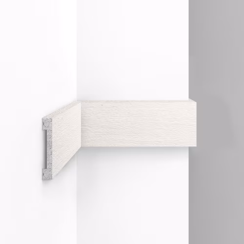 Молдинг из полистирола Decomaster Eco Line D157-1070 Дуб молочный 2900×66×13