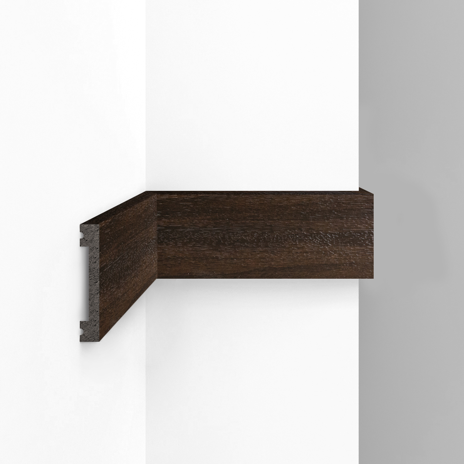 Молдинг из полистирола Decomaster Eco Line D157-438 Махагон 2900×66×13