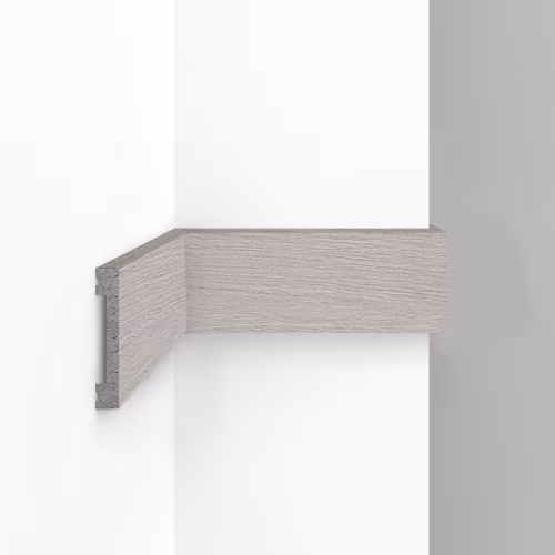 Молдинг из полистирола Decomaster Eco Line D157-77 Дуб капучино 2900×66×13