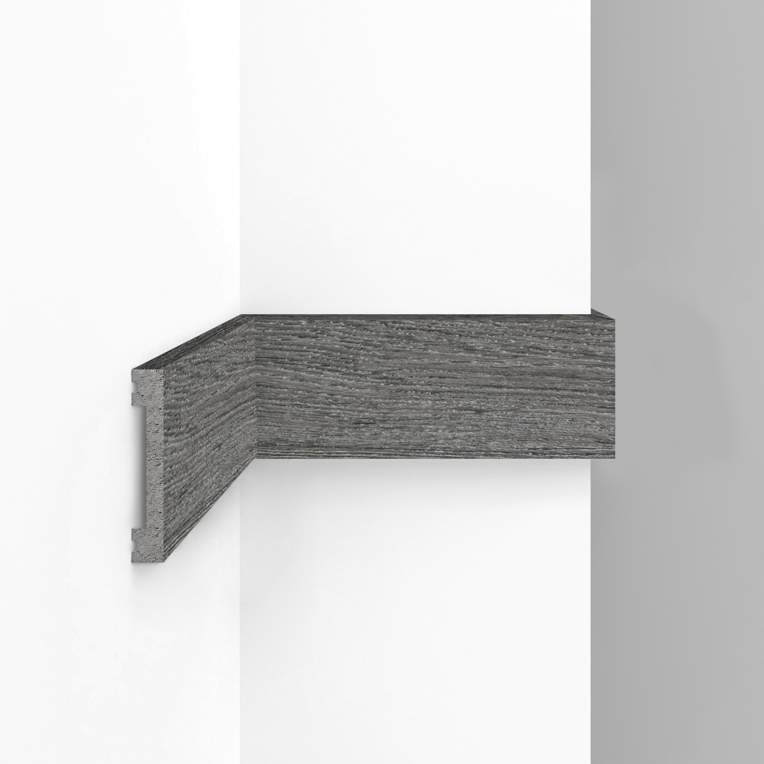 Молдинг из полистирола Decomaster Eco Line D157-86 Дуб скандинавский 2900×66×13