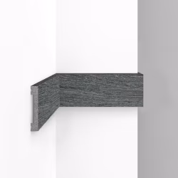 Молдинг из полистирола Decomaster Eco Line D157-87 Дуб титан 2900×66×13