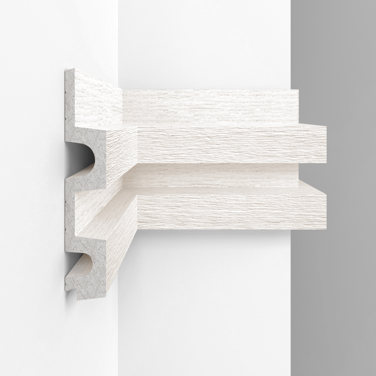 Стеновая панель Decomaster Eco Line D302-1070 Дуб молочный 2900×122×21