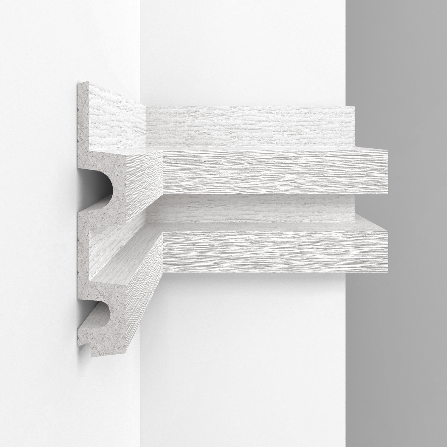 Стеновая панель Decomaster Eco Line D302-84 Ясень белый 2900×122×21