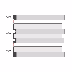 Финишный молдинг Decomaster Eco Line D305-433D Венге 2900×61×21
