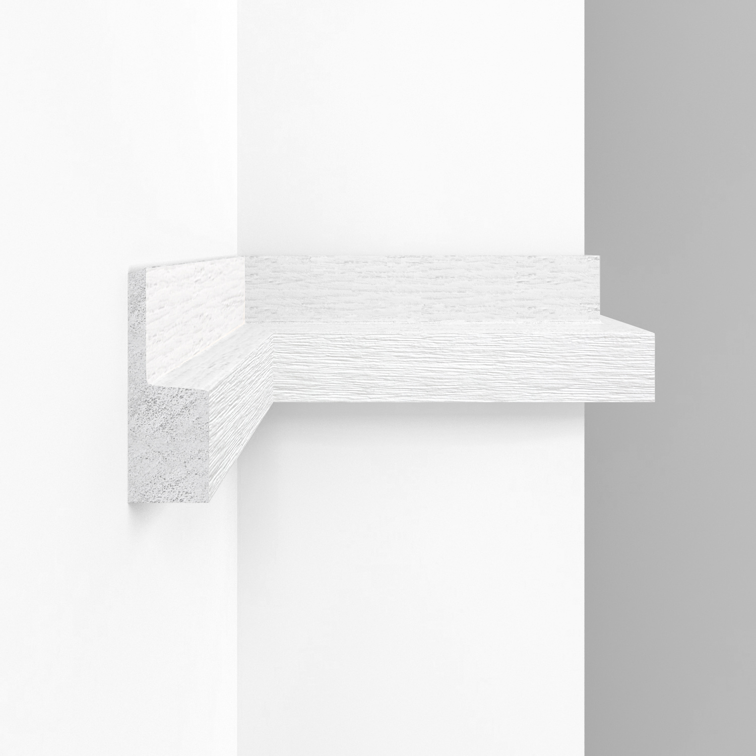 Финишный молдинг Decomaster Eco Line D305-70 Дуб белый 2900×61×21