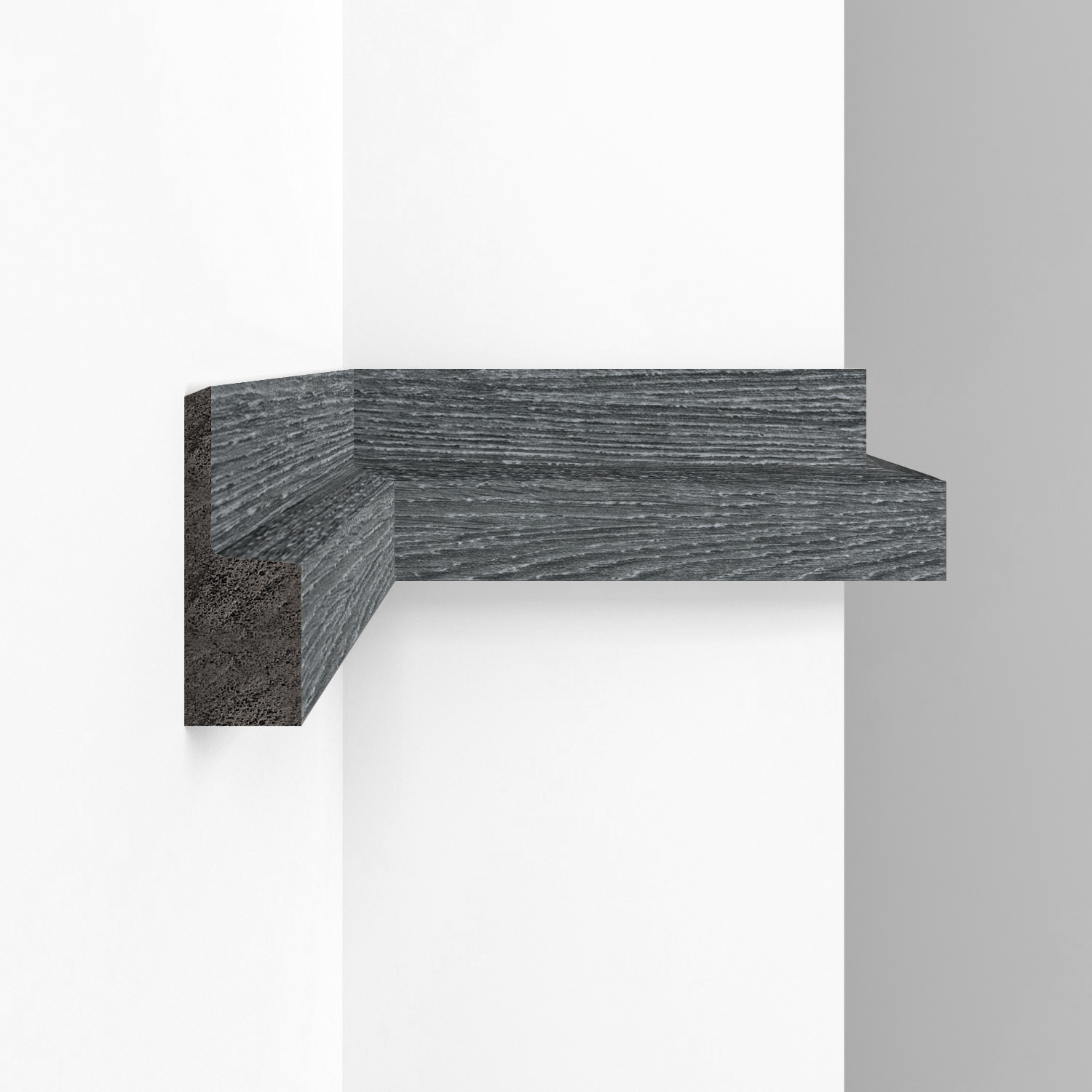 Финишный молдинг Decomaster Eco Line D305-87 Дуб титан 2900×61×21