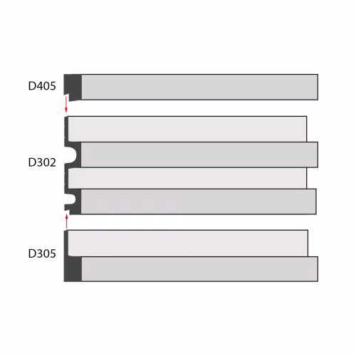 Финишный молдинг Decomaster Eco Line D305-1634 2900×61×21