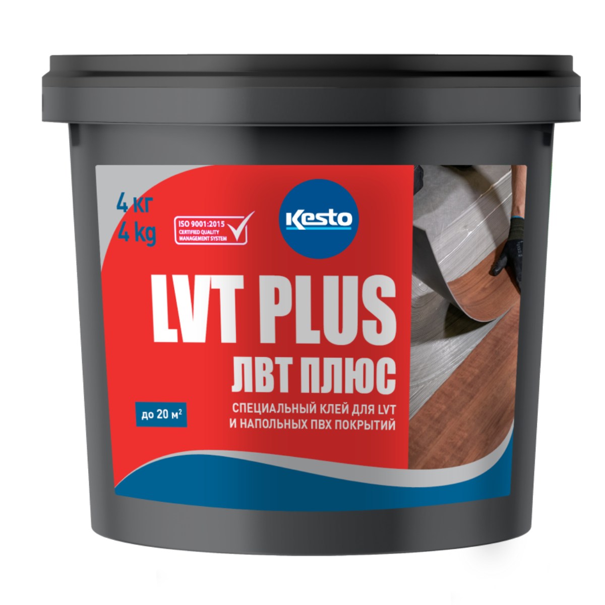 Клей для винилового пола Kesto LVT Plus акриловый 4 кг