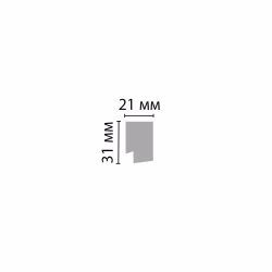 Финишный молдинг Decomaster Eco Line D405-88 Дуб натуральный 2900×31×21