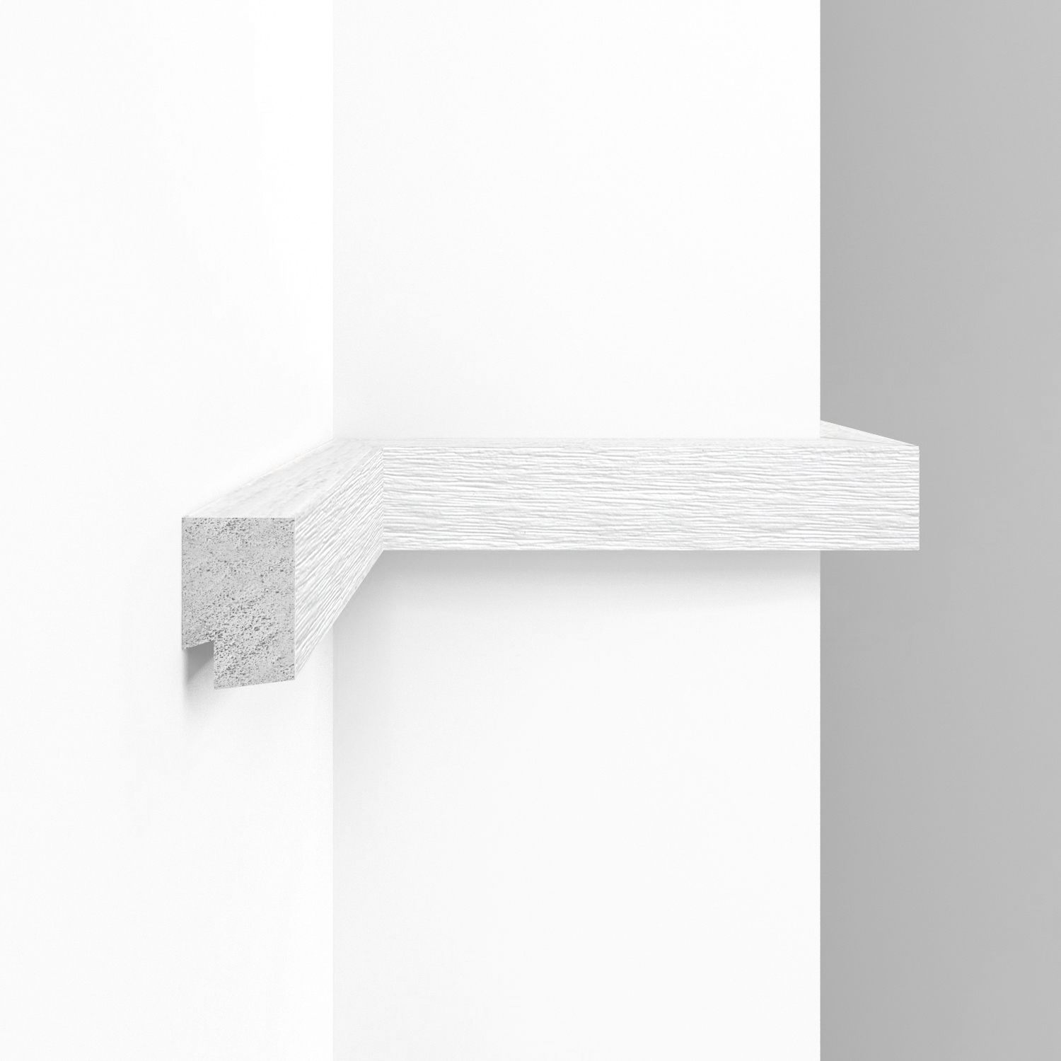 Финишный молдинг Decomaster Eco Line D405-70 Дуб белый 2900×31×21