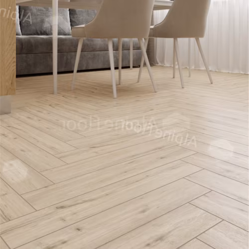 Ламинат Alpine Floor Herringbone 12 PRO Дуб Лион LF106-01 венгерская елка 606×101×12