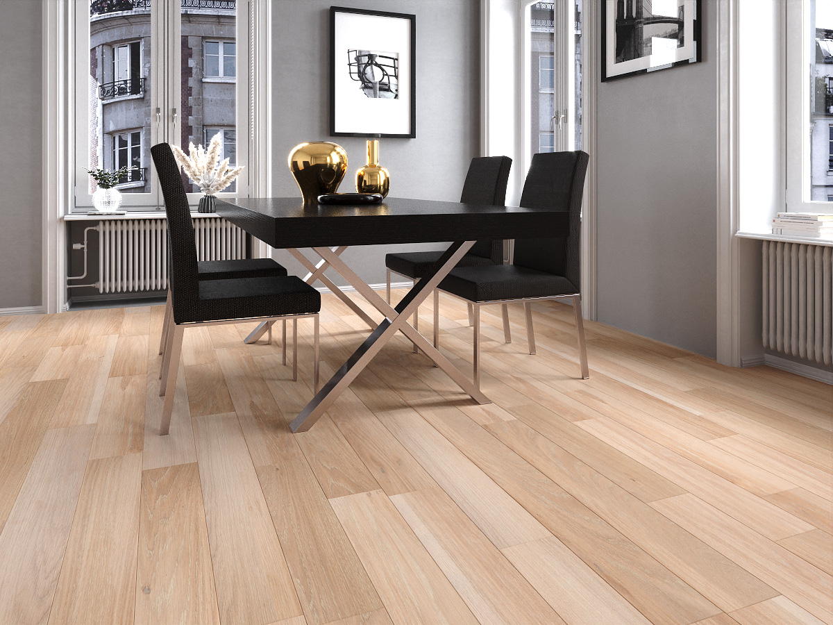 Инженерная доска Gran Parte Дуб Примавера Primavera 029 элит 500−1500×155×15 фото в интерьере