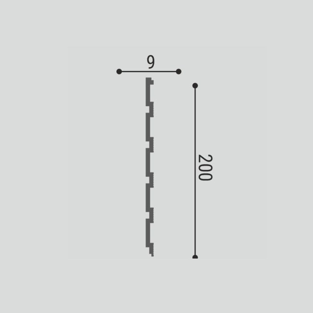 Стеновая панель под покраску Bello Deco СП 03/2.6 2600×200×9