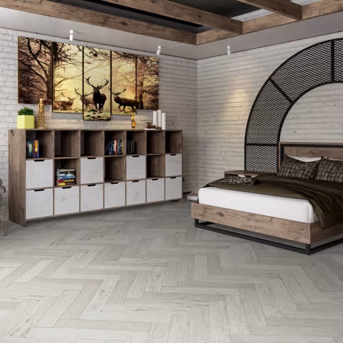 Кварцвиниловый SPC ламинат Damy Floor London Йорк 191023EL-04 венгерская елка 615×123×4