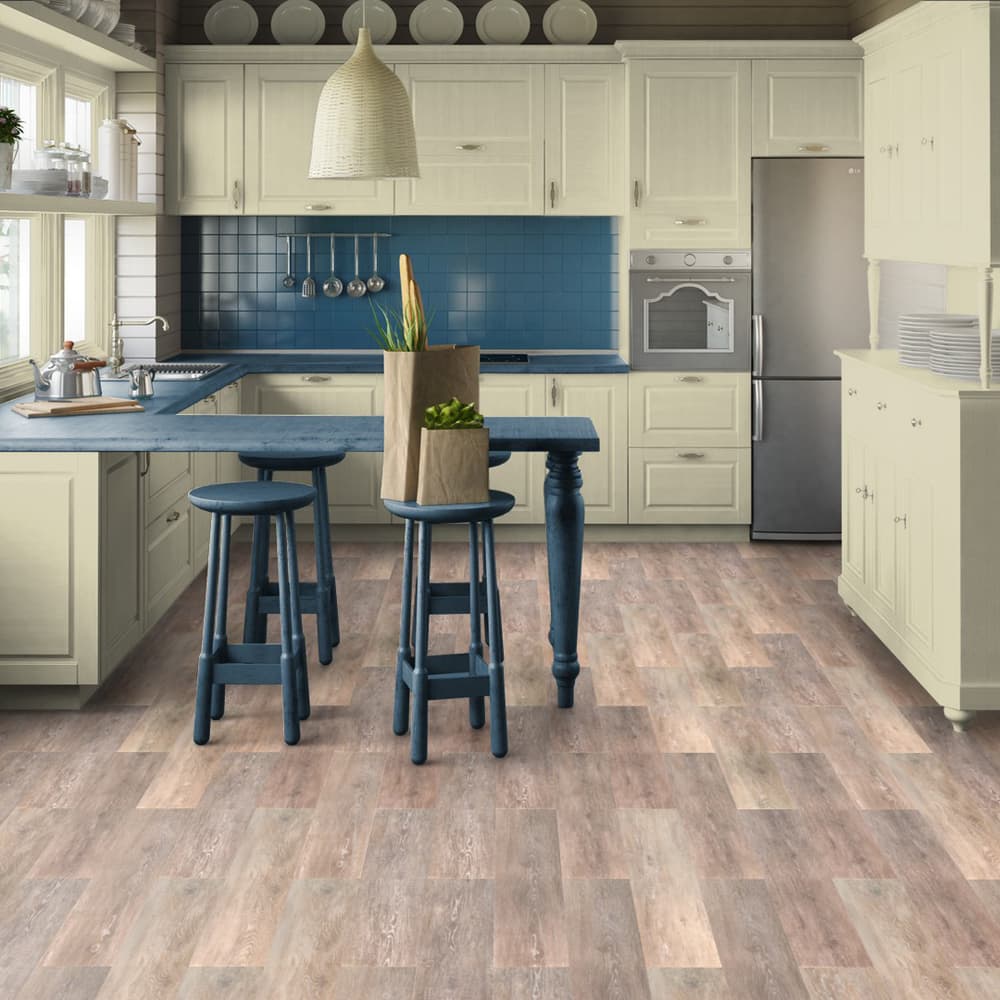 Кварцвиниловая плитка Tarkett Art Vinyl клеевая New Age Ambient 914,4×152,4×2,1 фото в интерьере