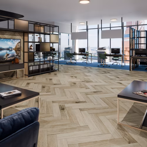 Кварцвиниловый SPC ламинат Damy Floor London Честер 200415EL-01 венгерская елка 615×123×4
